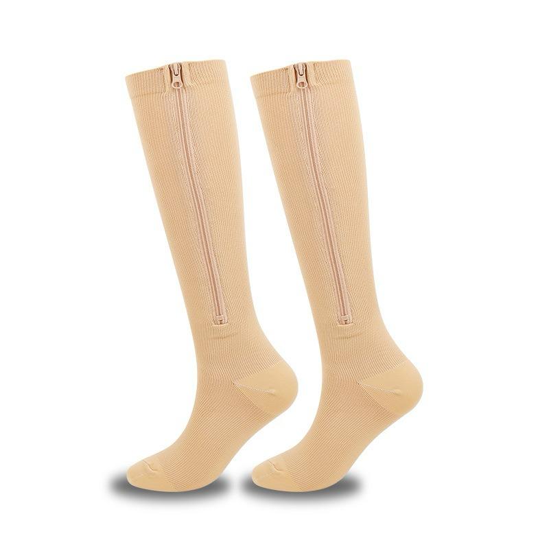 EazyZip Compression Socks – Beige