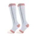 EazyZip Compression Socks – Grey & Pink