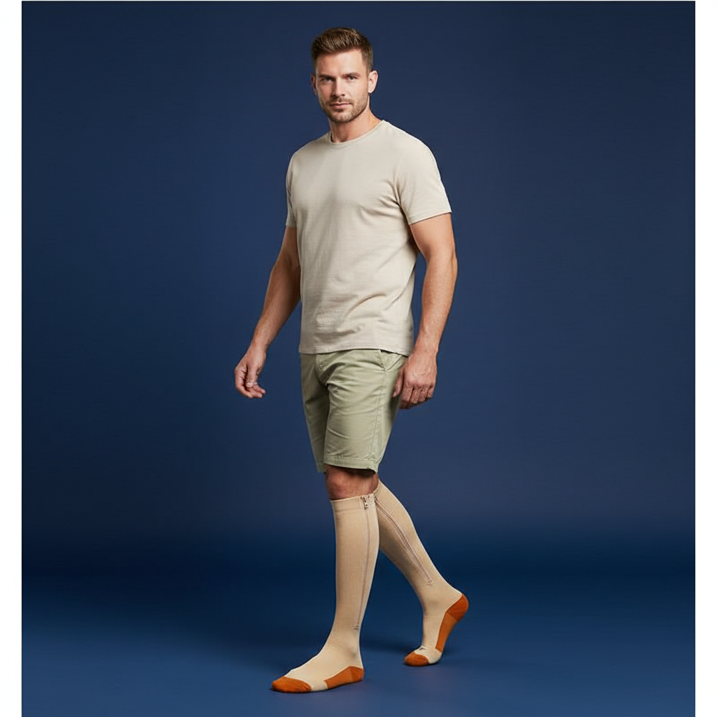 Gents Beige Orange Walking