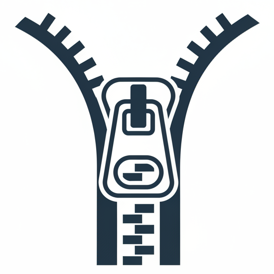 Zipper Icon Navy